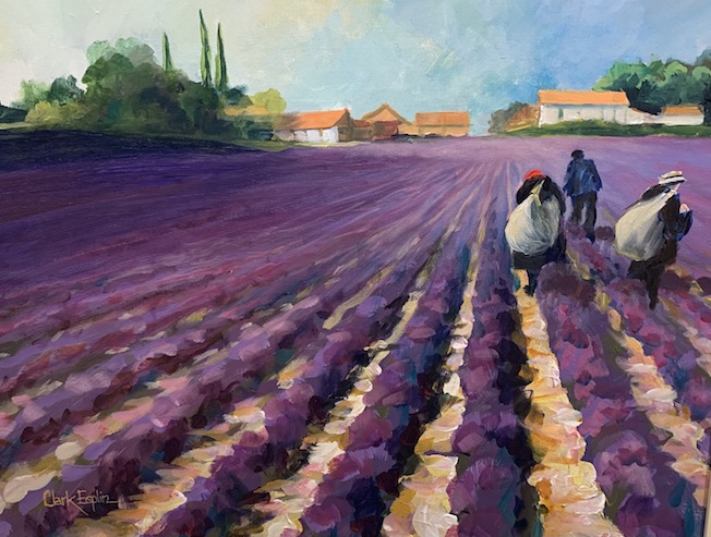 Clark Esplin | Lavender fields  | McAtamney Gallery and Design Store | Geraldine NZ